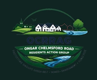 Ongar Chelmsford Road Residents Action Group green logo